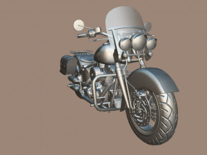 Harley-davidson-fat-boy-lo-vintage-1992-v11 3D Модель