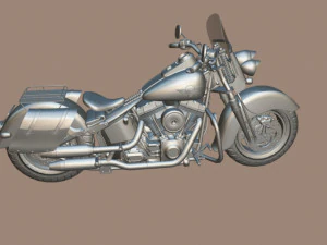 Harley-davidson-fat-boy-lo-vintage-1992-v11 3D Model