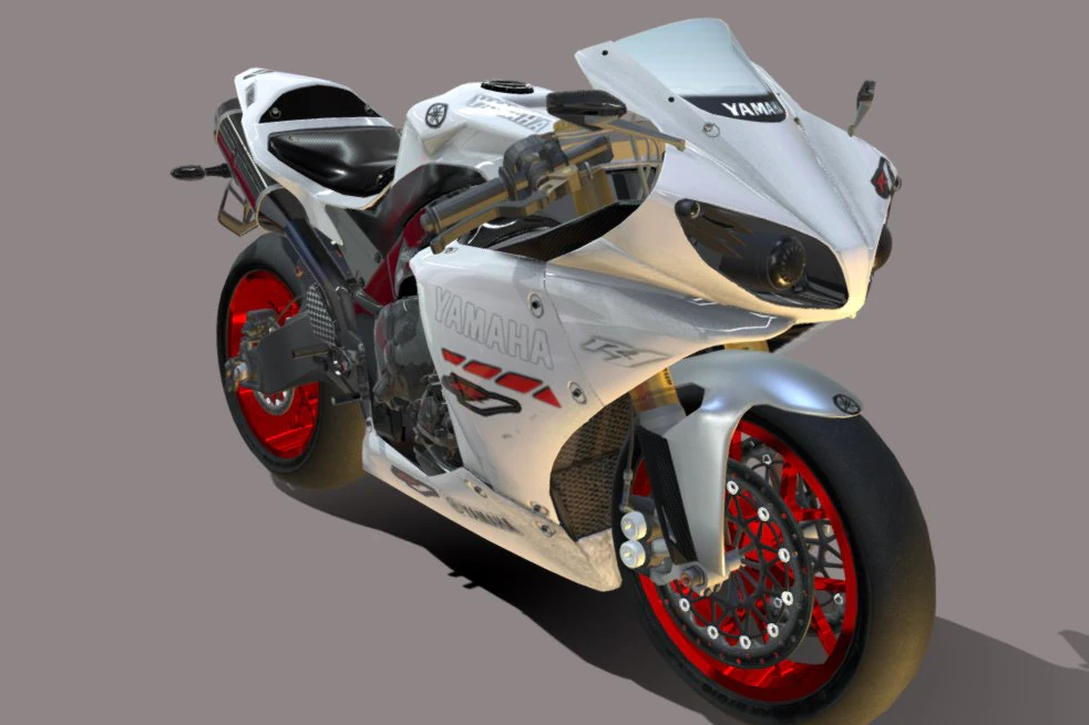 Yamaha-yzf-r1 3D Model .c4d .max .obj .3ds .fbx .stl .blend 