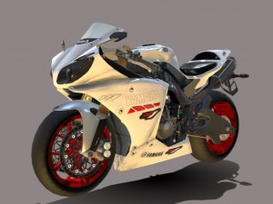 Yamaha-yzf-r1 Modello 3D