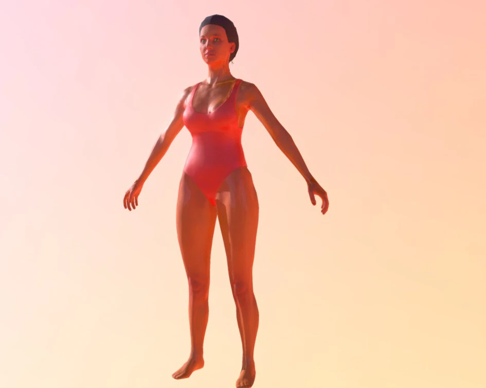 Baywatch-swimsuit 3D Model .c4d .max .obj .3ds .fbx .stl .blend 