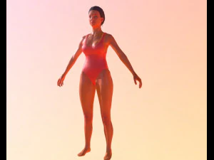 Costume da bagno Baywatch Modello 3D