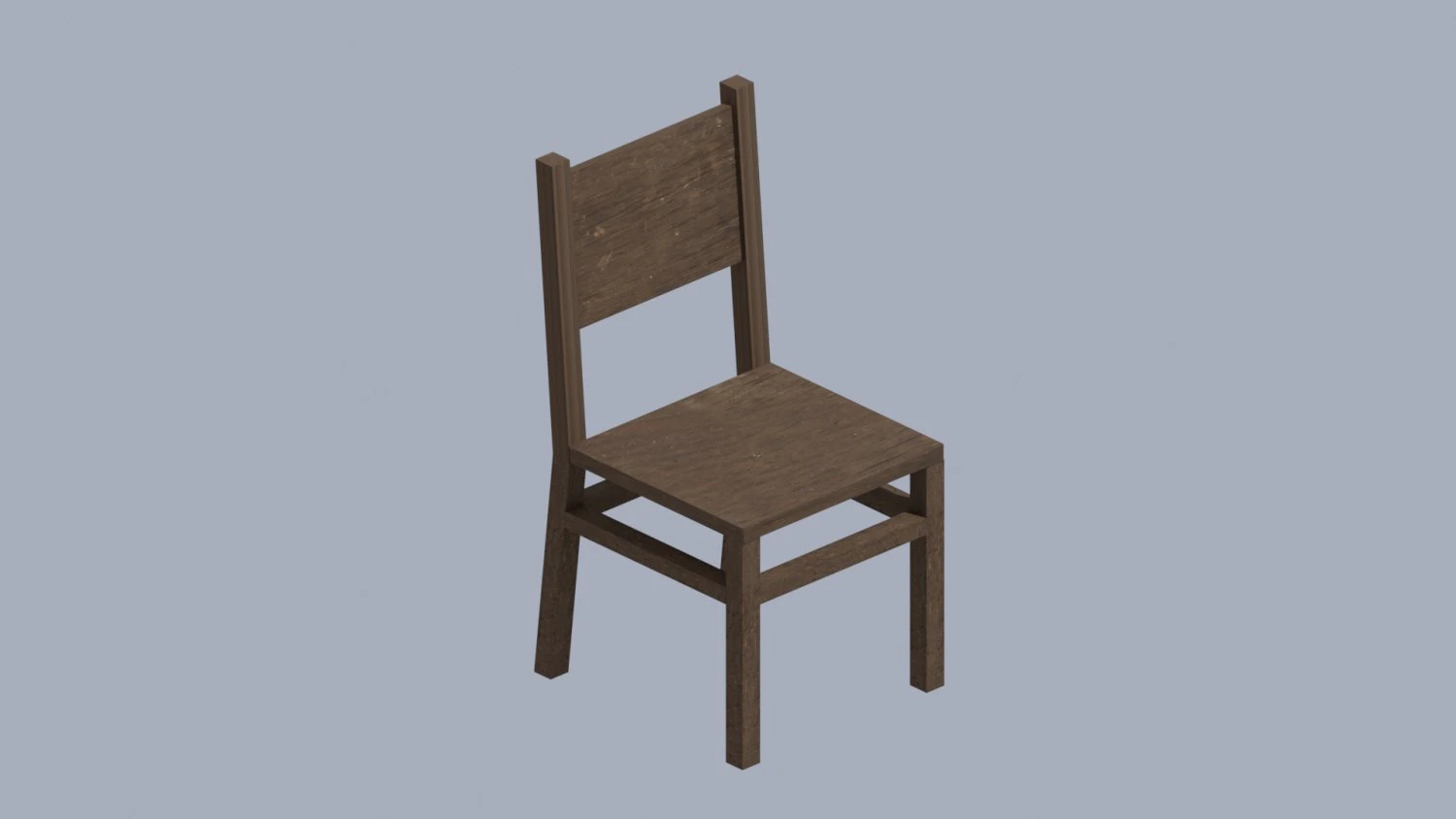 Wooden chair 3D Model .c4d .max .obj .3ds .fbx .stl .blend 