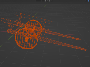 Carriage for horse 3Dモデル