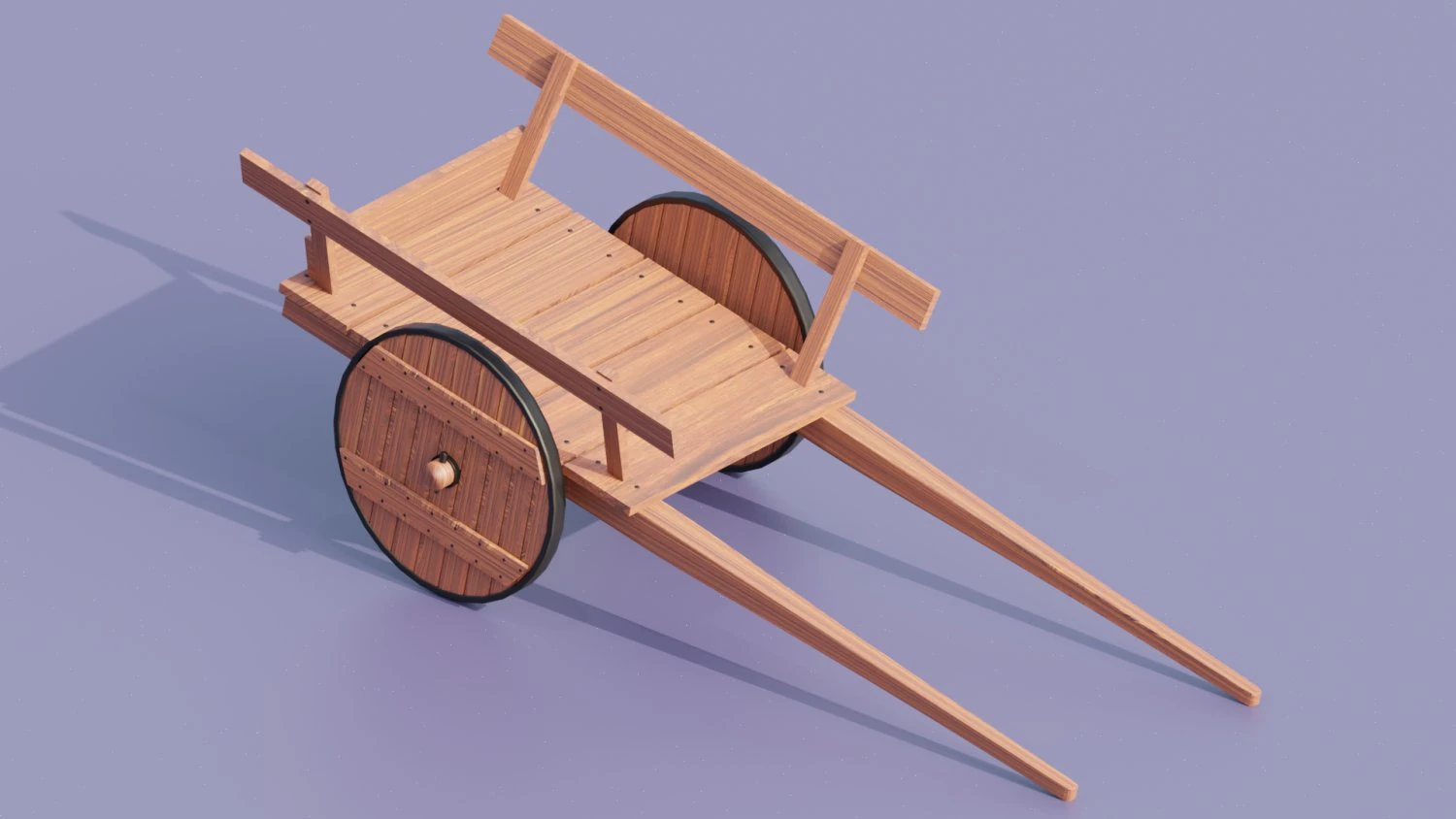 Carriage for horse 3D Model .c4d .max .obj .3ds .fbx .stl .blend 