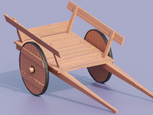 Carriage for horse 3D Model