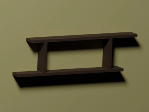 Shelf for books 3D Model