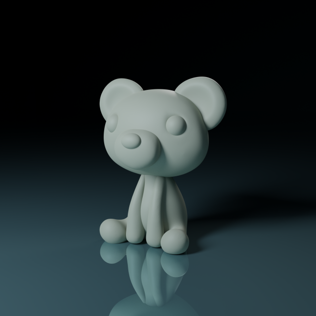 Panda baby Modello di stampa 3D .c4d .max .obj .3ds .fbx .stl .blend 
