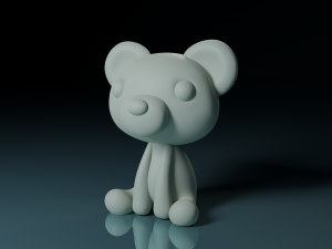 Panda baby Model Cetak 3D