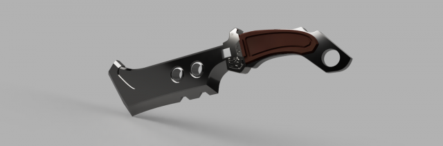 KniteCyberpunk Style 3D Baskı Modeli .c4d .max .obj .3ds .fbx .stl .blend 