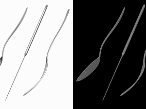Dessert Knife Fork Spoon Generic Cutlery Modelo 3D