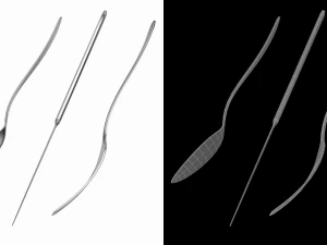 Dessert Knife Fork Spoon Generic Cutlery 3D Model
