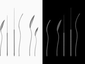 Generic Cutlery Set 7 Pieces COLLECTION 3D Model