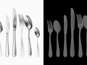 Generic Cutlery Set 7 Pieces COLLECTION Modelo 3D