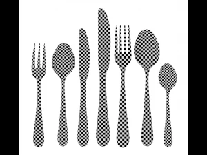 Generic Cutlery Set 7 Pieces COLLECTION 3D Model