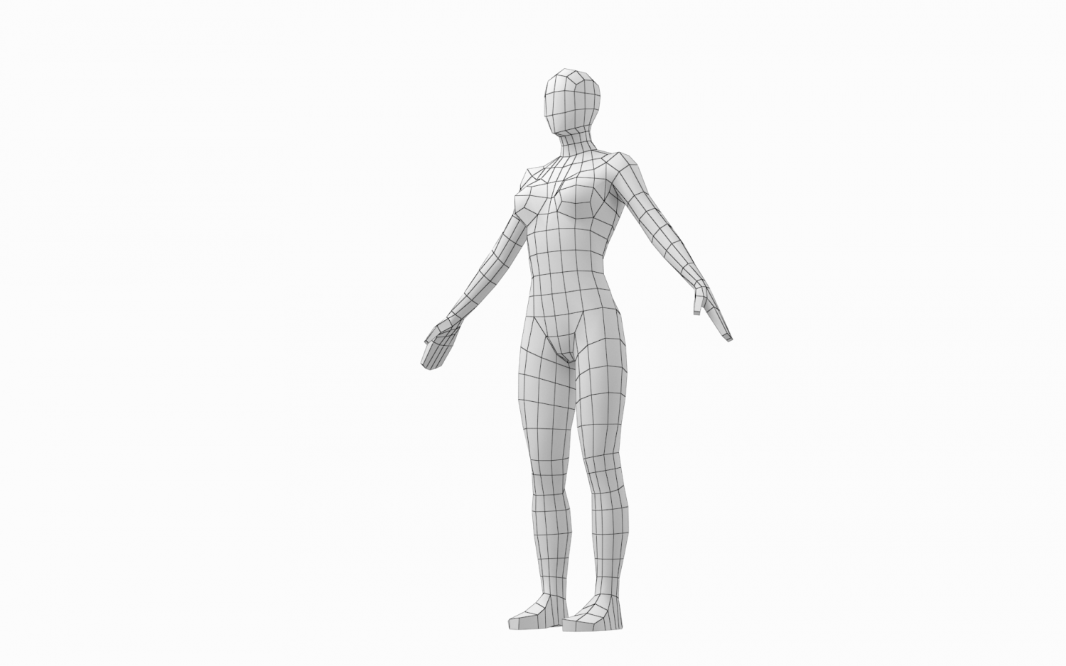 Natural Male Base Mesh in T-Pose 3D Model by Valerii-Kaliuzhnyi