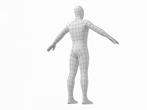 Natural Male and Female Base Mesh in A Pose 3D मॉडल
