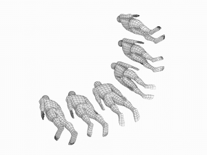 Natural Female and Male in Rest Pose Base Mesh BUNDLE Model 3D