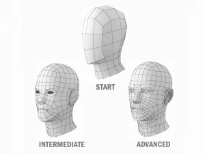 T-Pose Taban Meshinde Doğal Kadın ve Erkek PAKET 3D Model