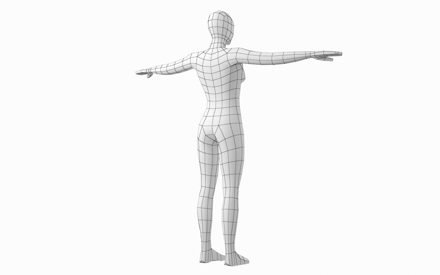 Natural Male Base Mesh in T-Pose 3D Model by Valerii-Kaliuzhnyi