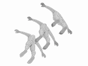 Natural Male in A-Pose Base Mesh 3D Model
