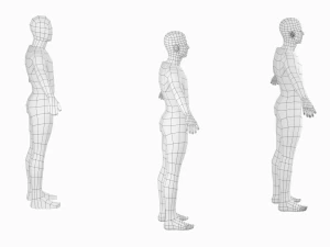 Natural Male in A-Pose Base Mesh 3D Model