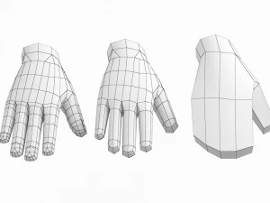 Natural Male in A-Pose Base Mesh 3D Model