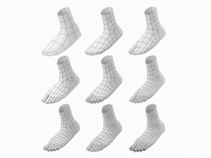 Foot Base Mesh Kit 3D 모델