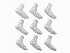 Foot Base Mesh Kit 3D 모델