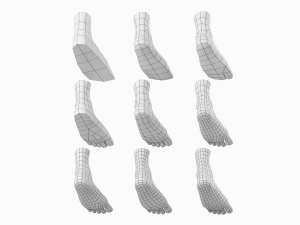 Foot Base Mesh Kit 3D 모델