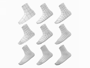 Foot Base Mesh Kit 3D 모델