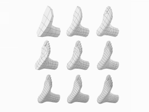 Foot Base Mesh Kit 3D 모델