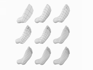 Foot Base Mesh Kit 3D 모델