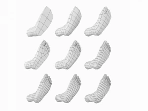 Foot Base Mesh Kit 3D Model