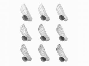 Foot Base Mesh Kit 3D 모델