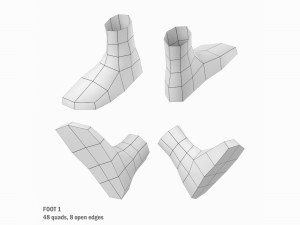 Foot Base Mesh Kit 3D 모델