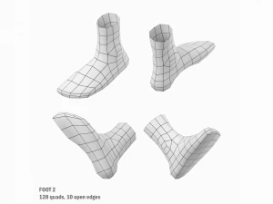 Foot Base Mesh Kit 3D Model