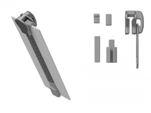 Zip Fastener For Outerwear With 5cm Teeth Rows 3D Model