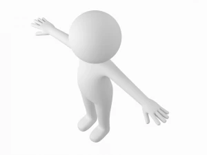 T 形成人风格火柴人 3D 模型