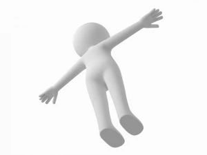 T 形成人风格火柴人 3D 模型