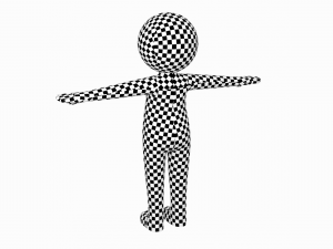 Adult Stylized Stickman in T-Pose Model 3D