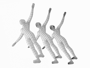 Natural Female in T-Pose Base Mesh Modello 3D