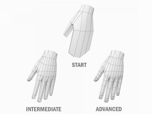 Natural Female in T-Pose Base Mesh Modello 3D