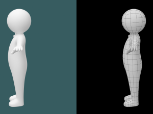 Toddler Baby Child Stickman in T-Pose 3Dモデル
