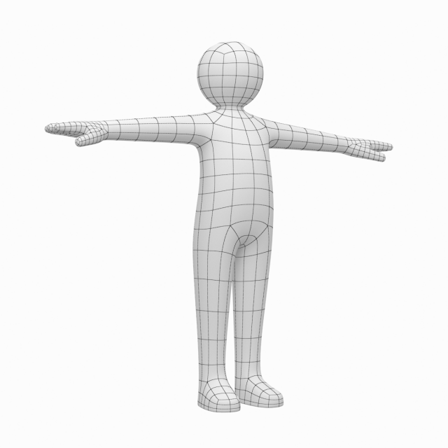 T-Pose Raw Wooden Character 3D | 3D Molier International