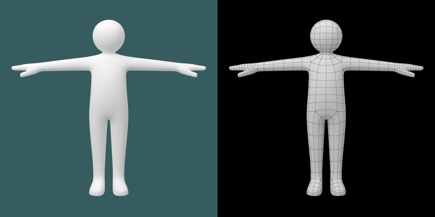 Female hightpoly T-Pose 3D model | CGTrader