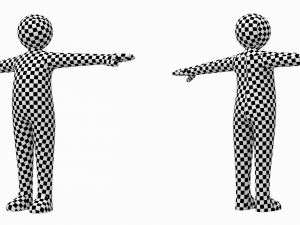Child Stickman in T-Pose Modello 3D