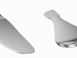 Table Dinner Knife Fork Spoon Generic Cutlery Modello 3D