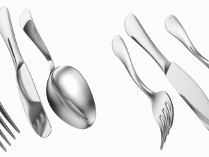 Table Dinner Knife Fork Spoon Generic Cutlery Modello 3D