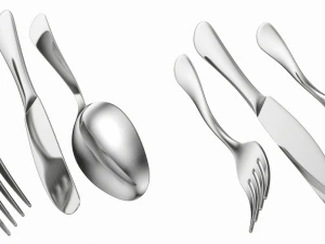 Table Dinner Knife Fork Spoon Generic Cutlery 3D Model